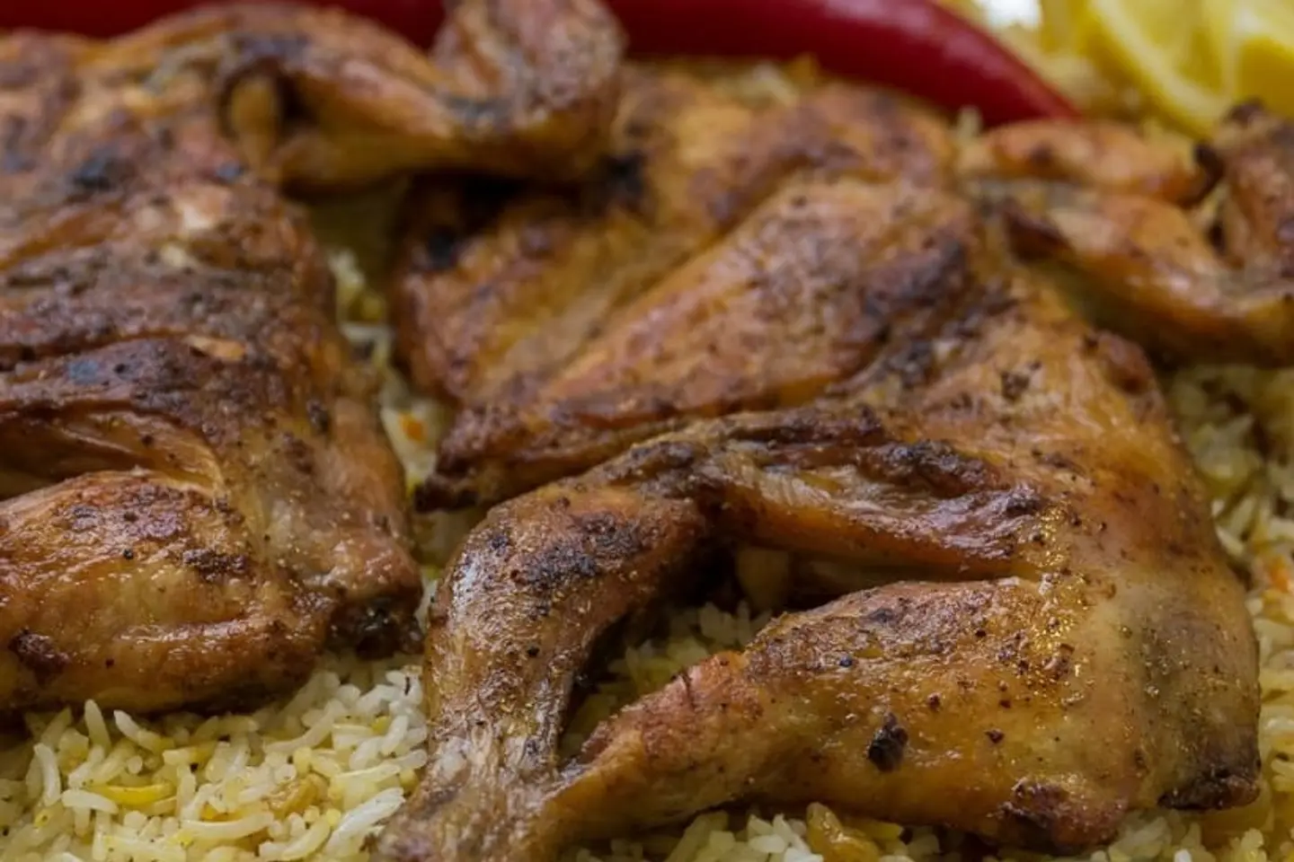 نص حبة دجاج ساده مظبي