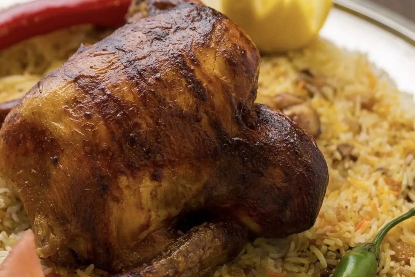 نص حبة دجاج شواية سادة