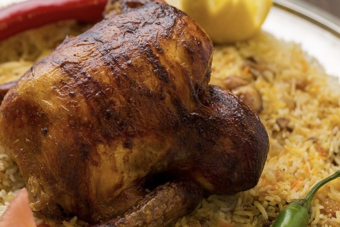 نص حبة دجاج شواية سادة