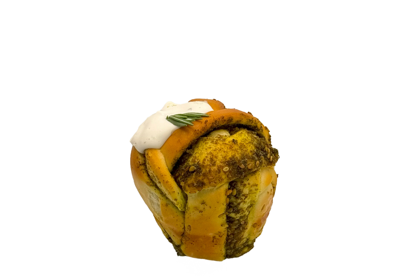 بابكا الزعتر بجبنة الفيتا والزيتون