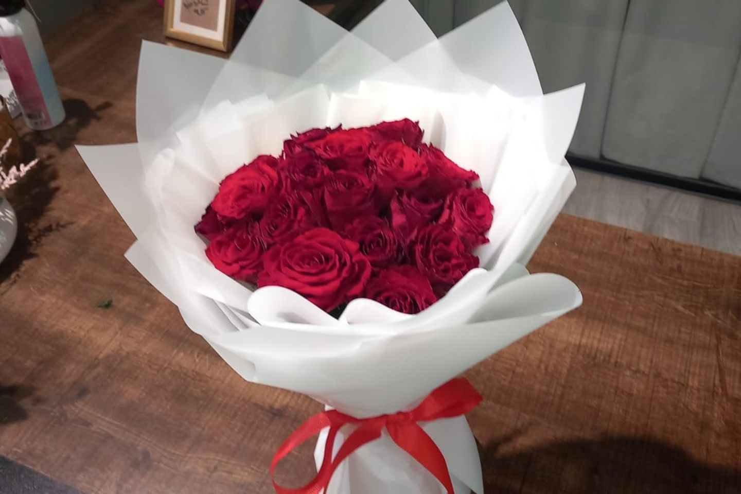 باقة ورد احمر جديد