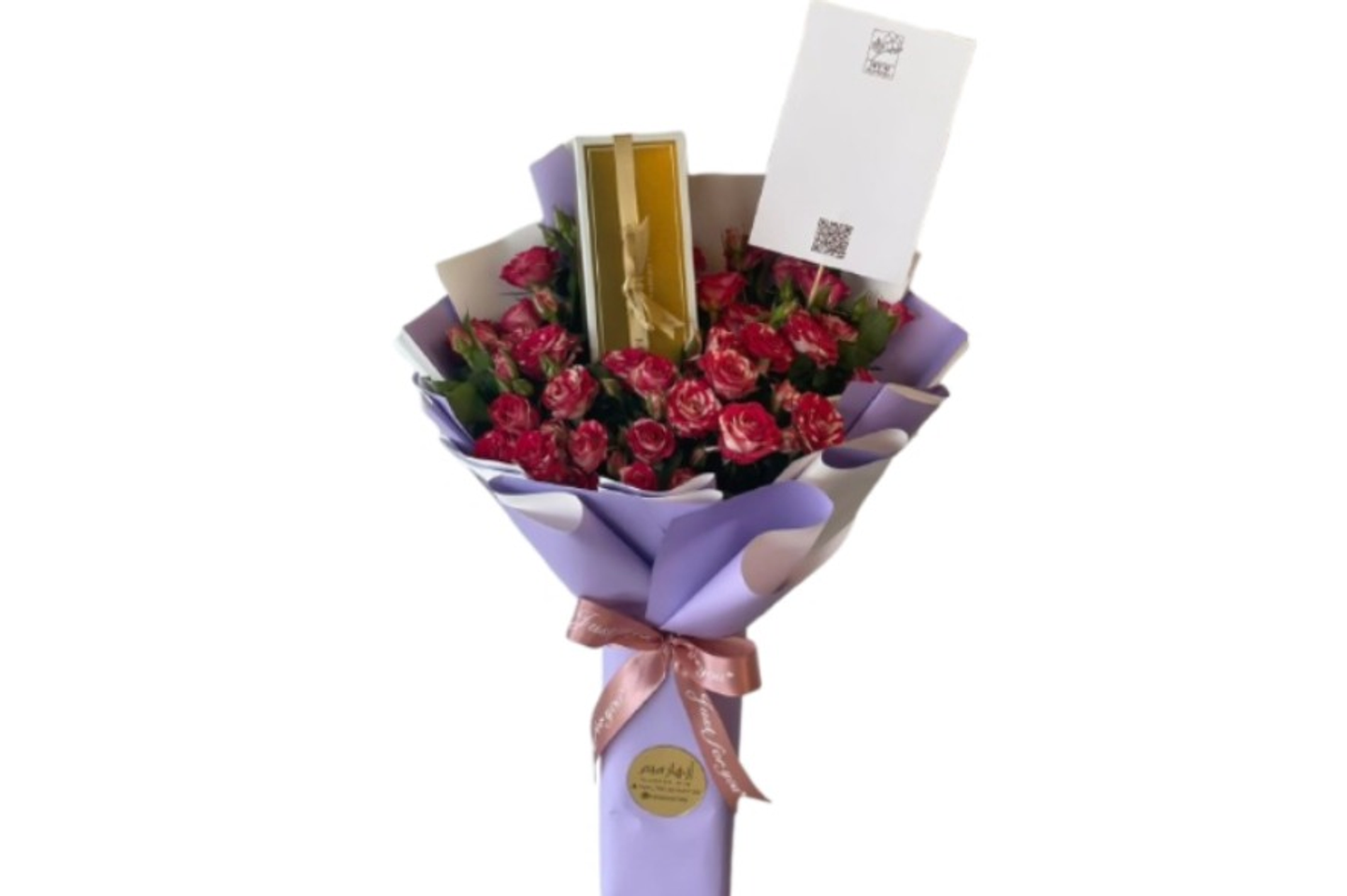 Bouquet/All Beby Rose / With Choklet Bustani/ Number 9