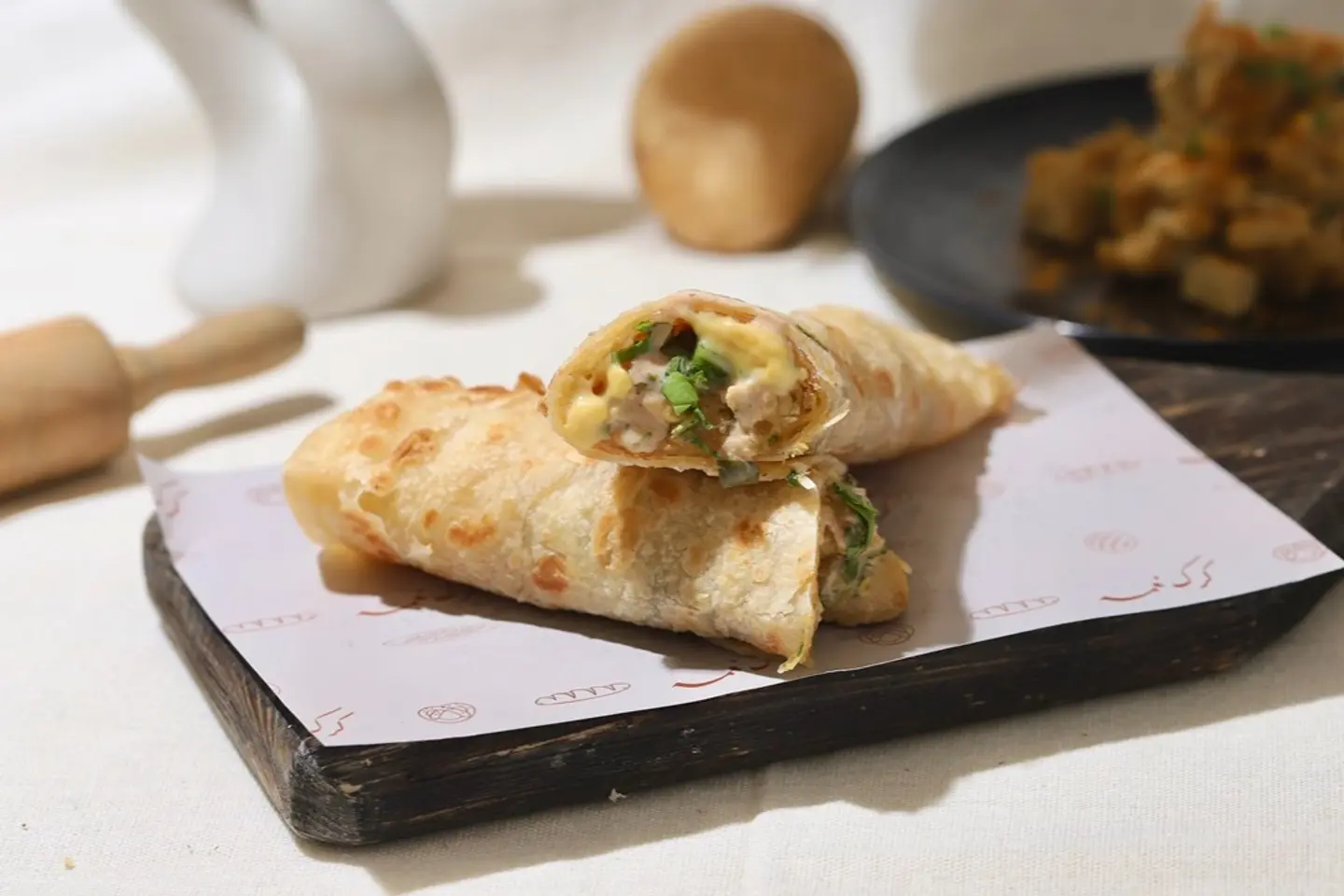 جباتي دجاج مع بطاطس