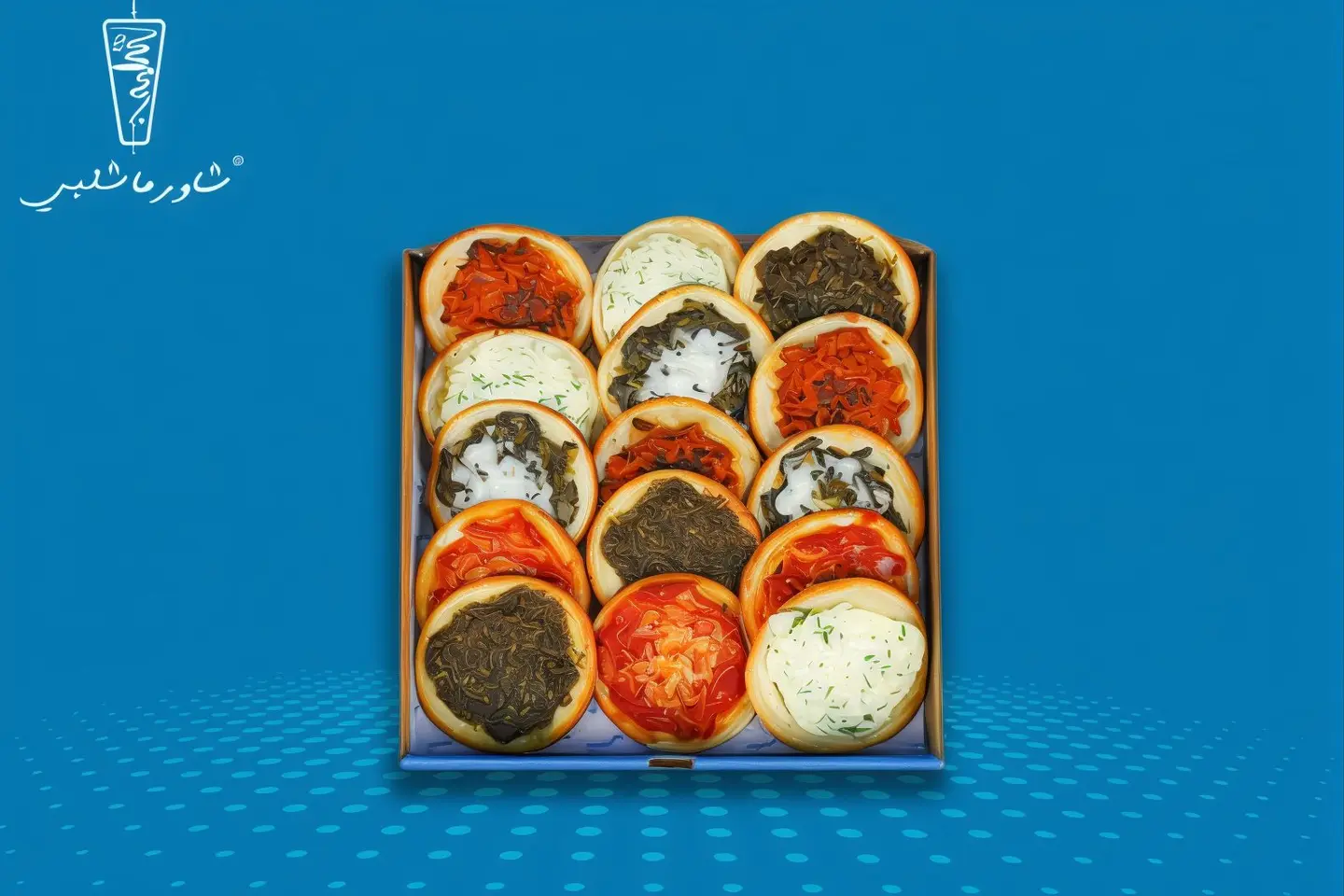 ١٥ قطعة من ميني منقوشة