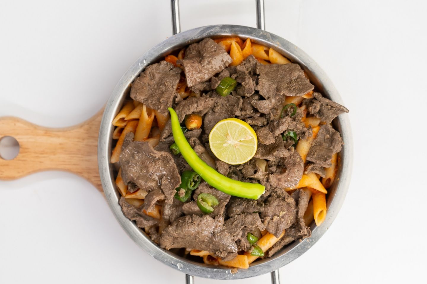 مكرونة بالكبدة