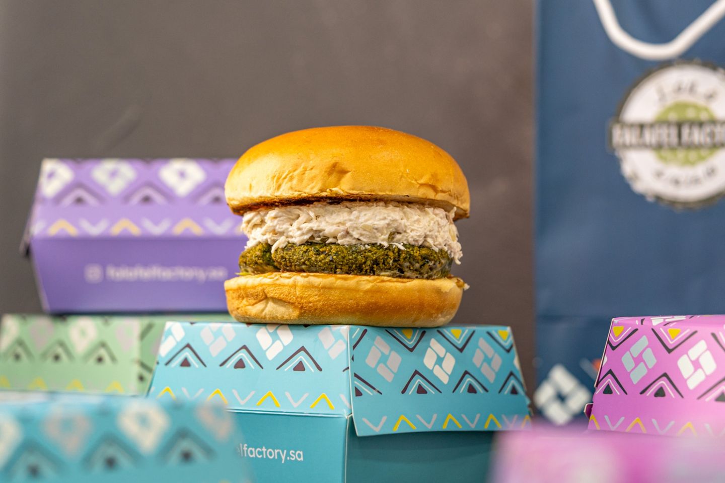 The Chicken Falafel Burger