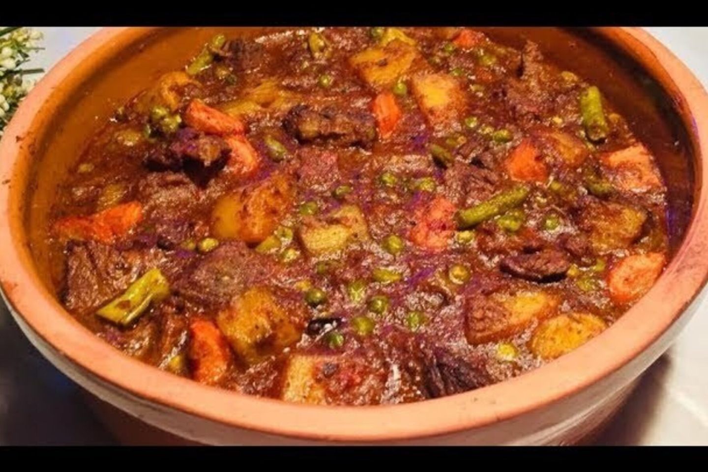 طاجن خضار مشكل باللحم