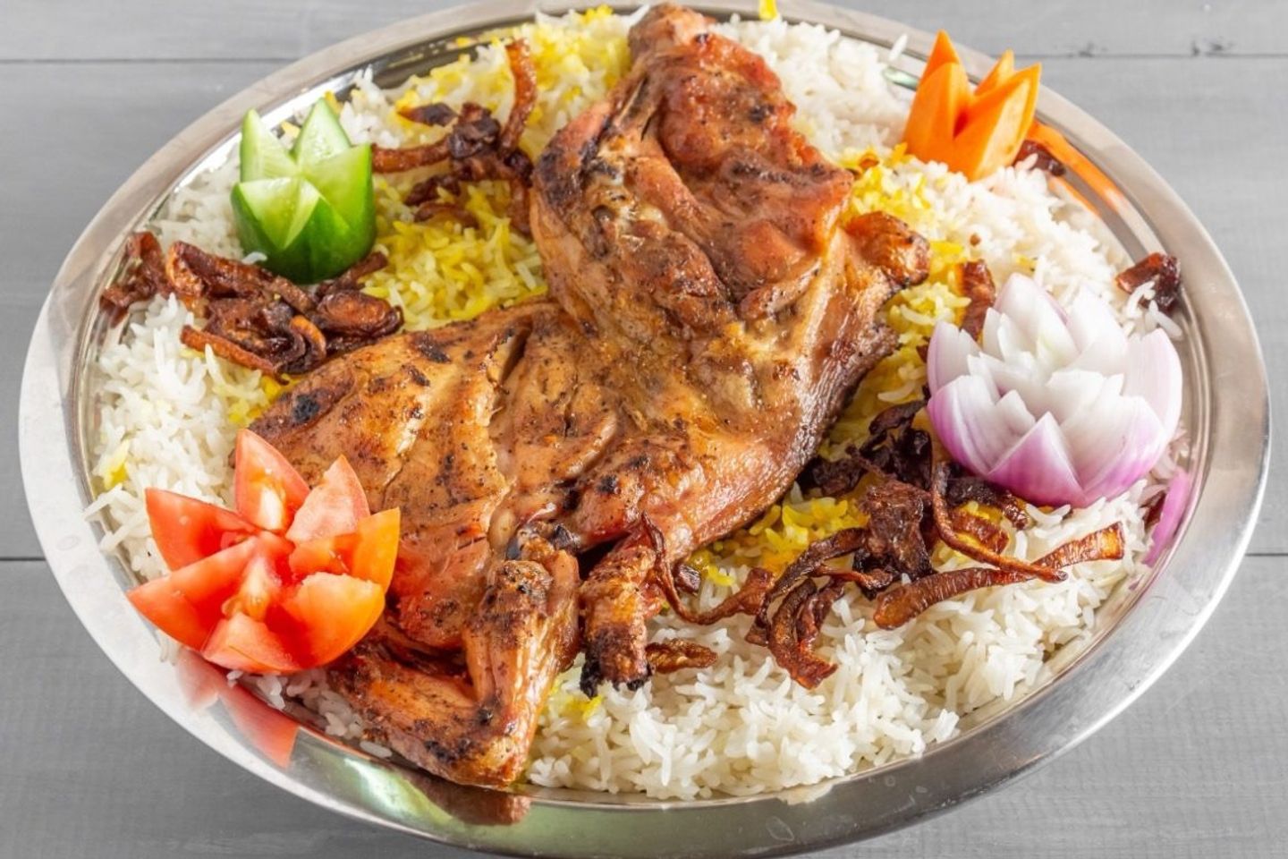 Half Madhbi Chicken With Rice