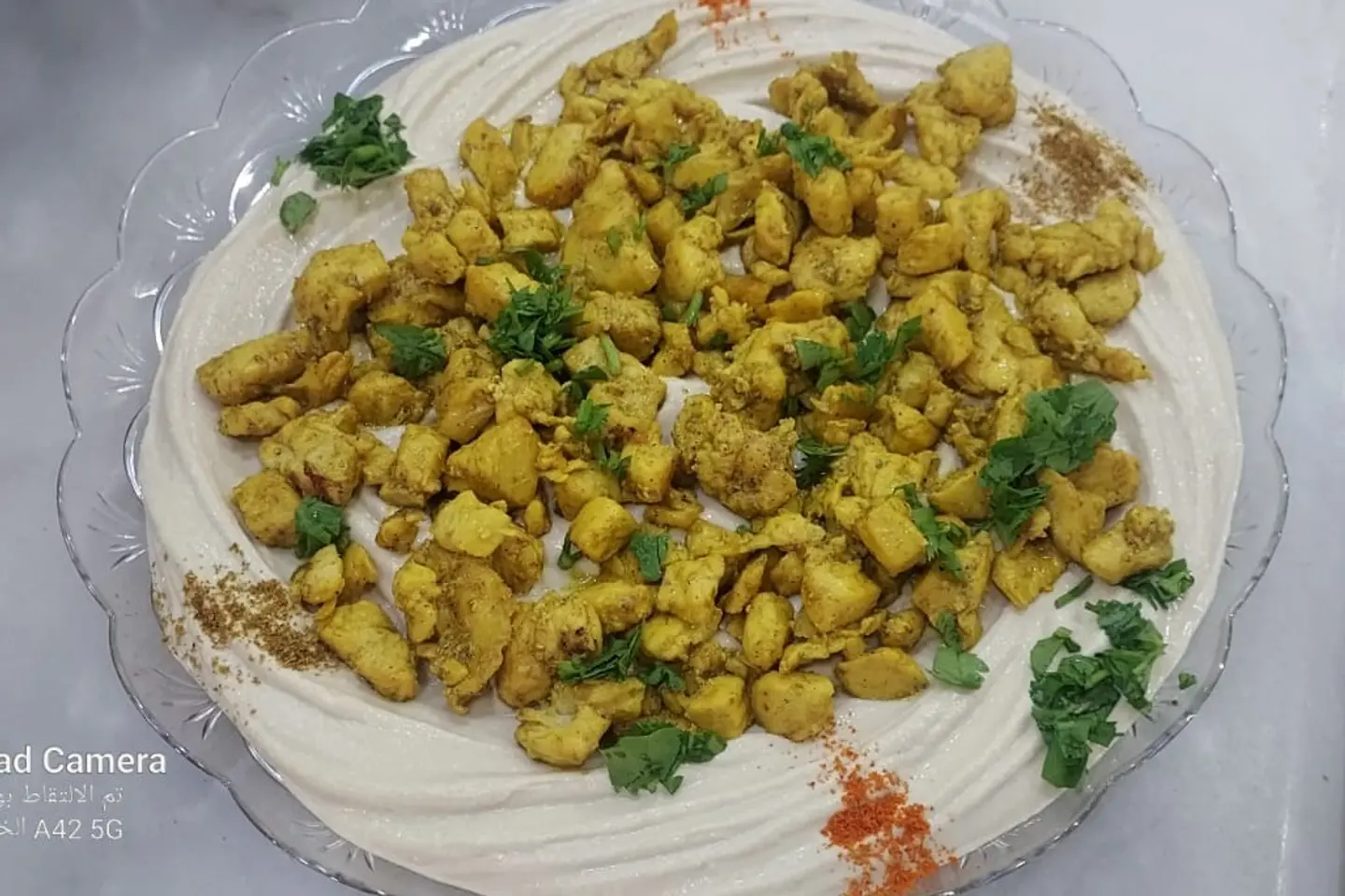 حمص و دجاج واللوز