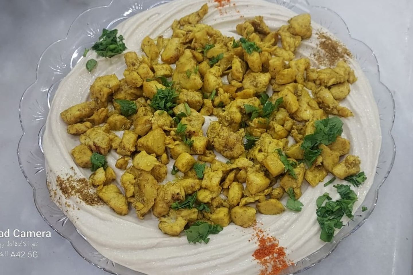 حمص و دجاج واللوز