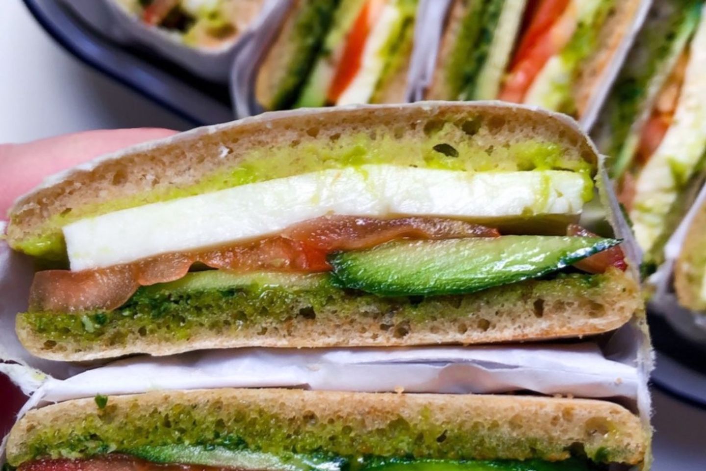 Halloumi Pesto Sandwich