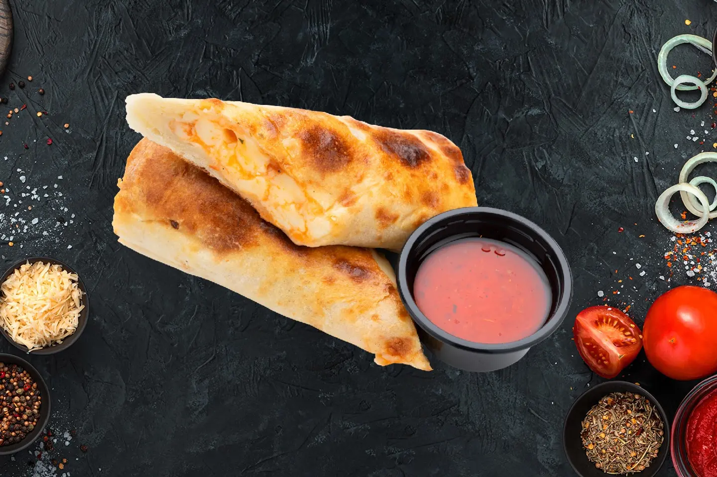 Stromboli Garlic Basil
