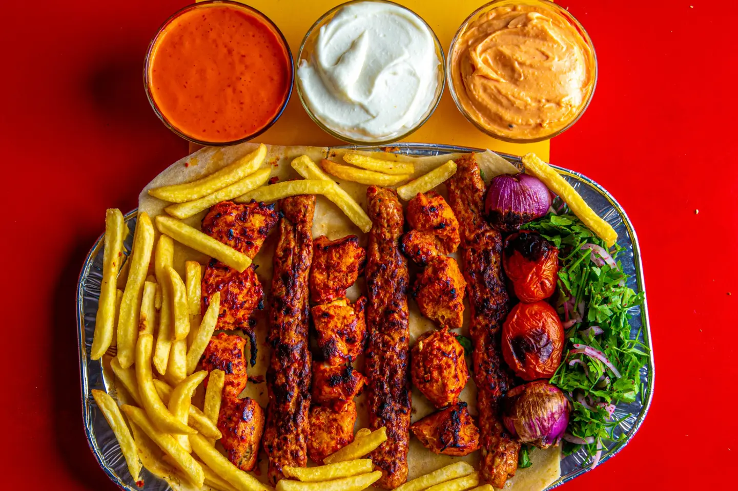 صحن مشاوي دجاج صغير