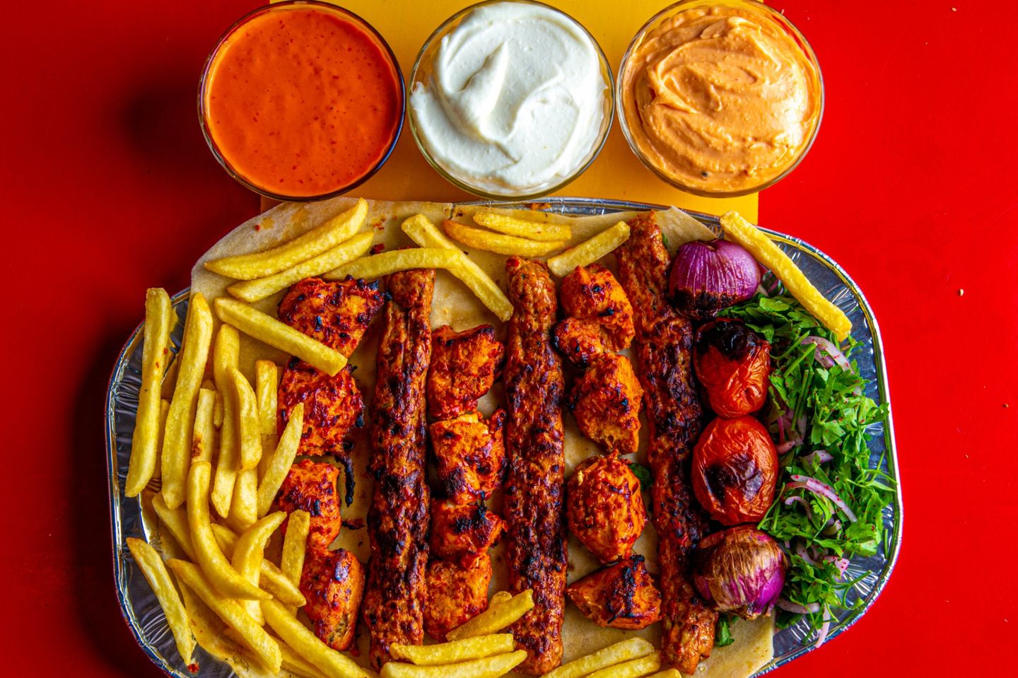 صحن مشاوي دجاج صغير