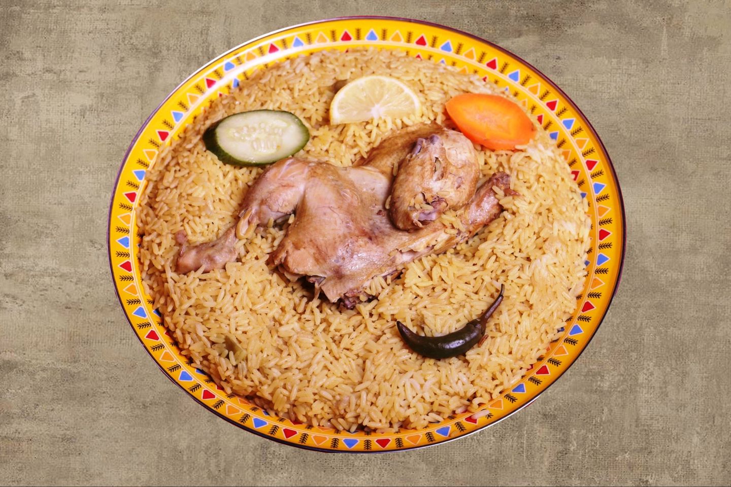 Madghot Chicken Kabsa With American Rice
