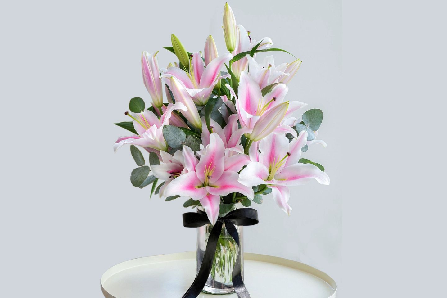 Pink Casablanca Lily In Vase