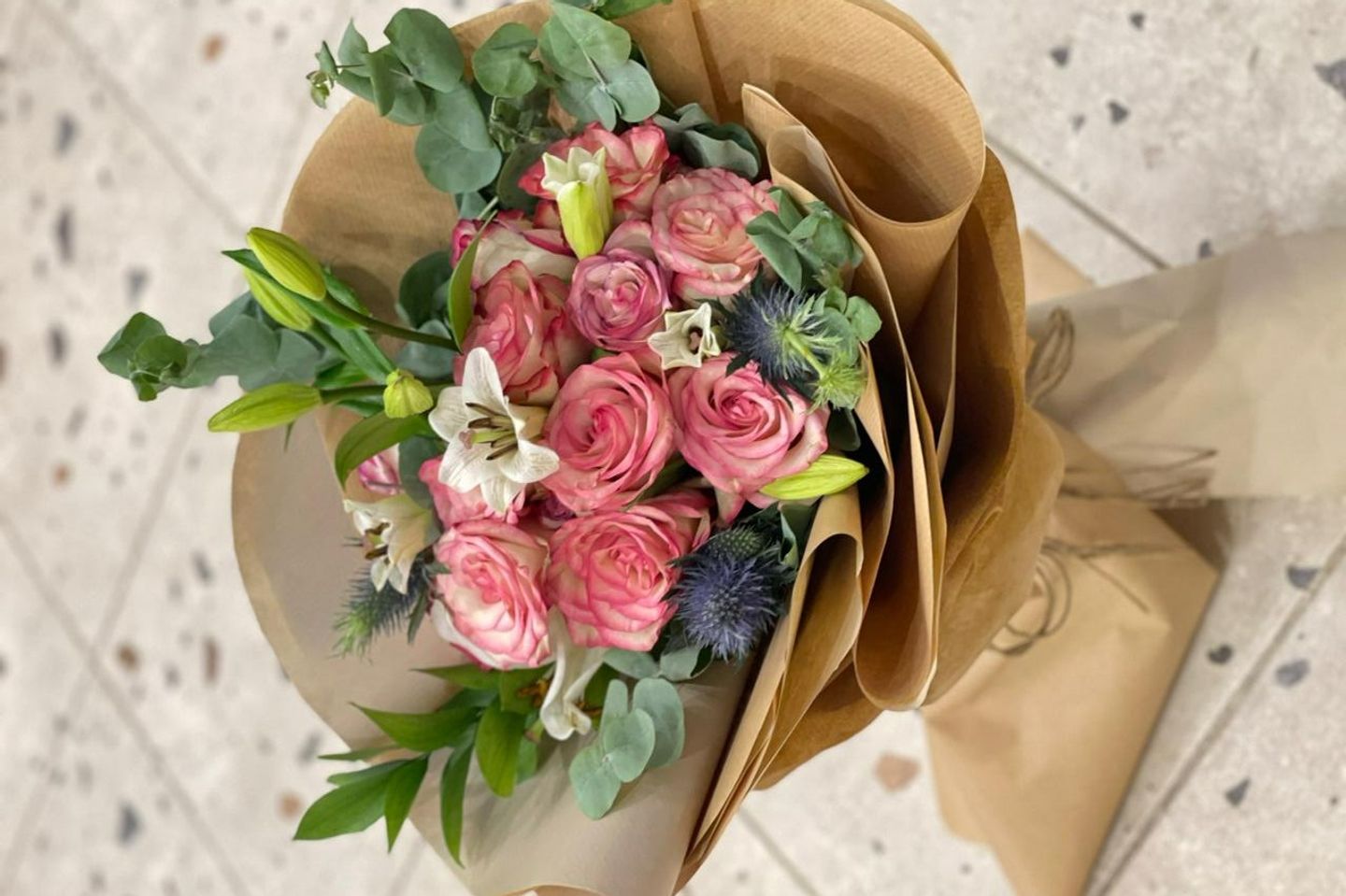 Pink Rose Bouquet Sa5