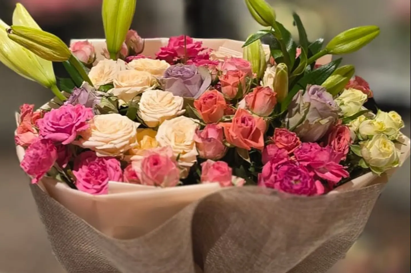 باقة ورد الخيش الراقية