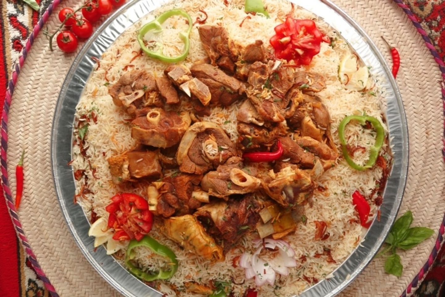 الوليمة النجدية لحم