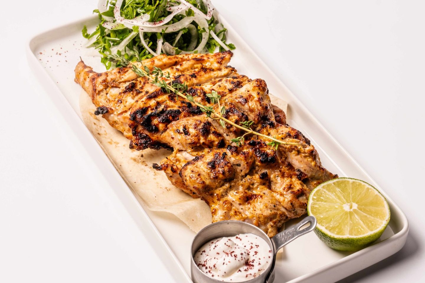 Boneless Chicken On Charcoal