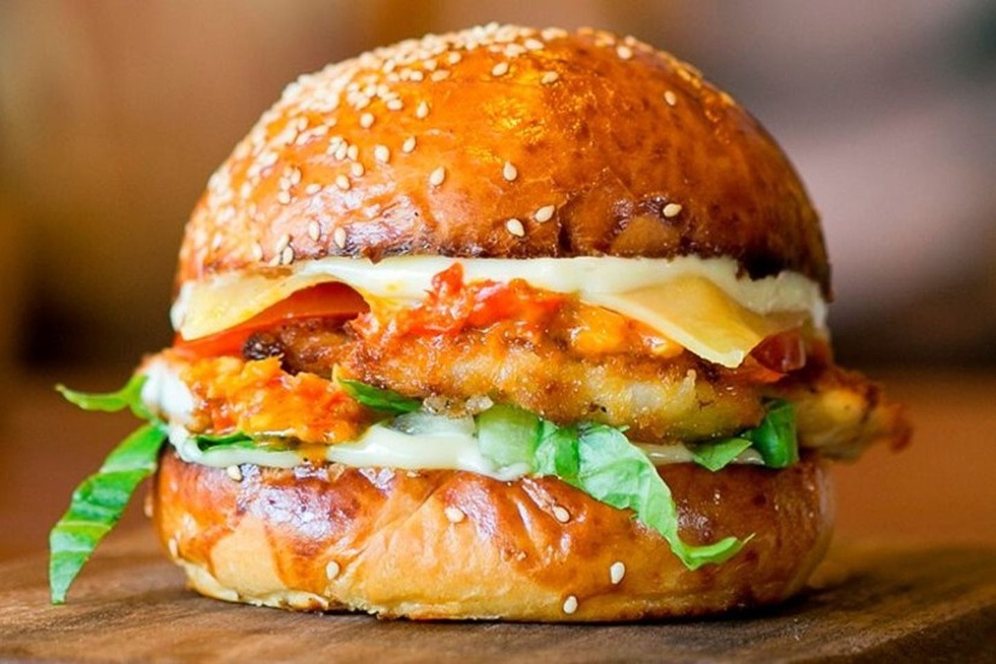 Double Chicken Burger