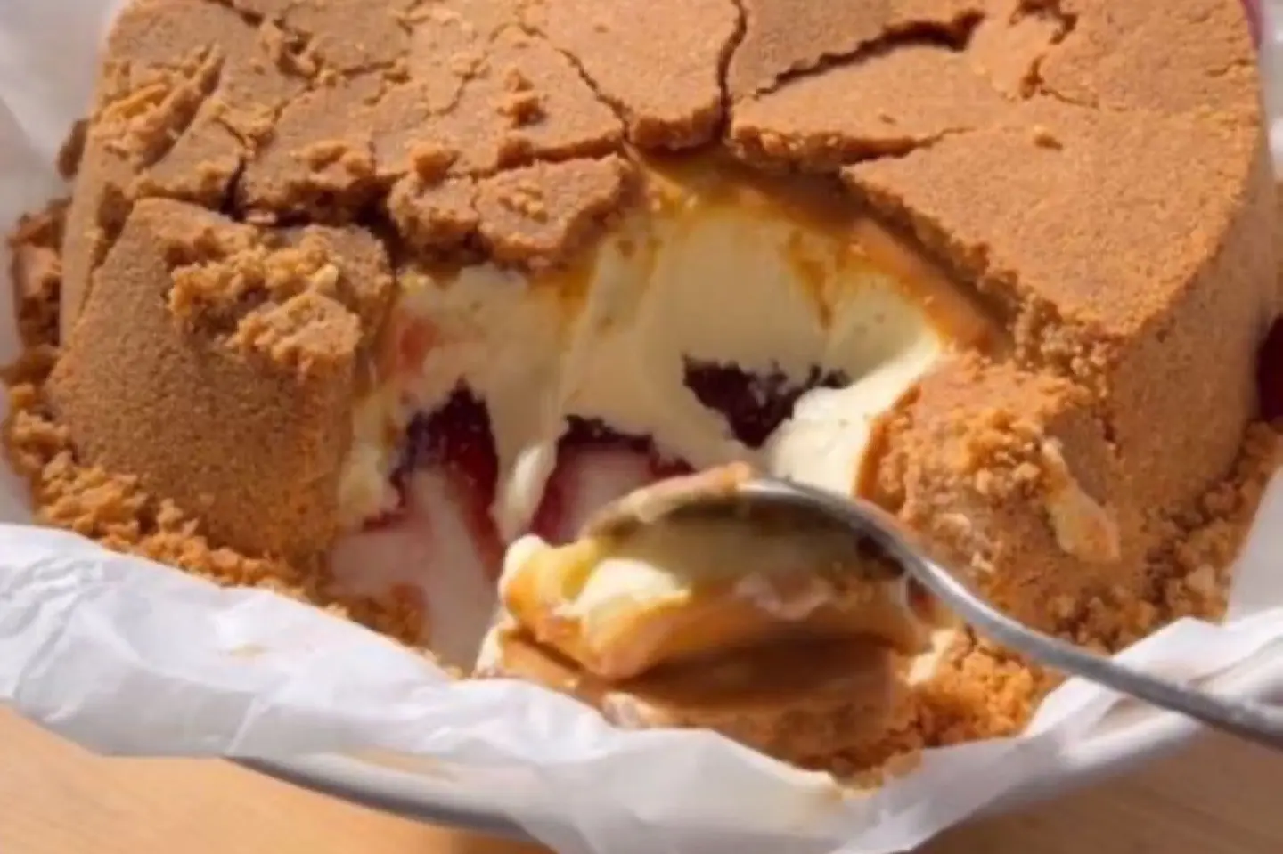 Upside Down Cheesecake Blueberry