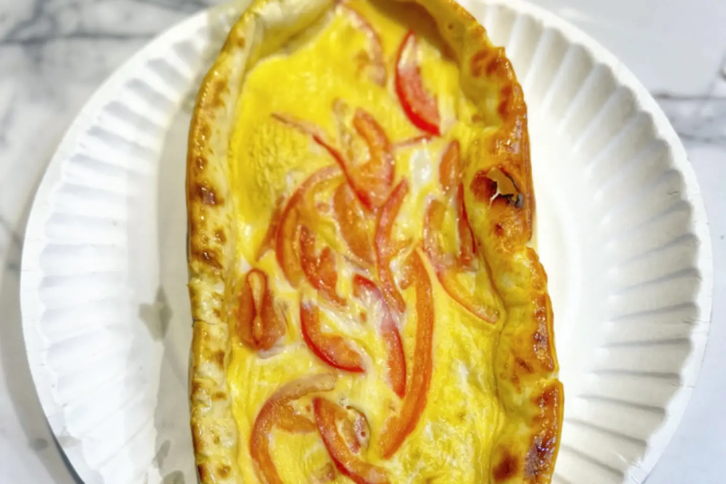 فطيرة بيض بالطماطم