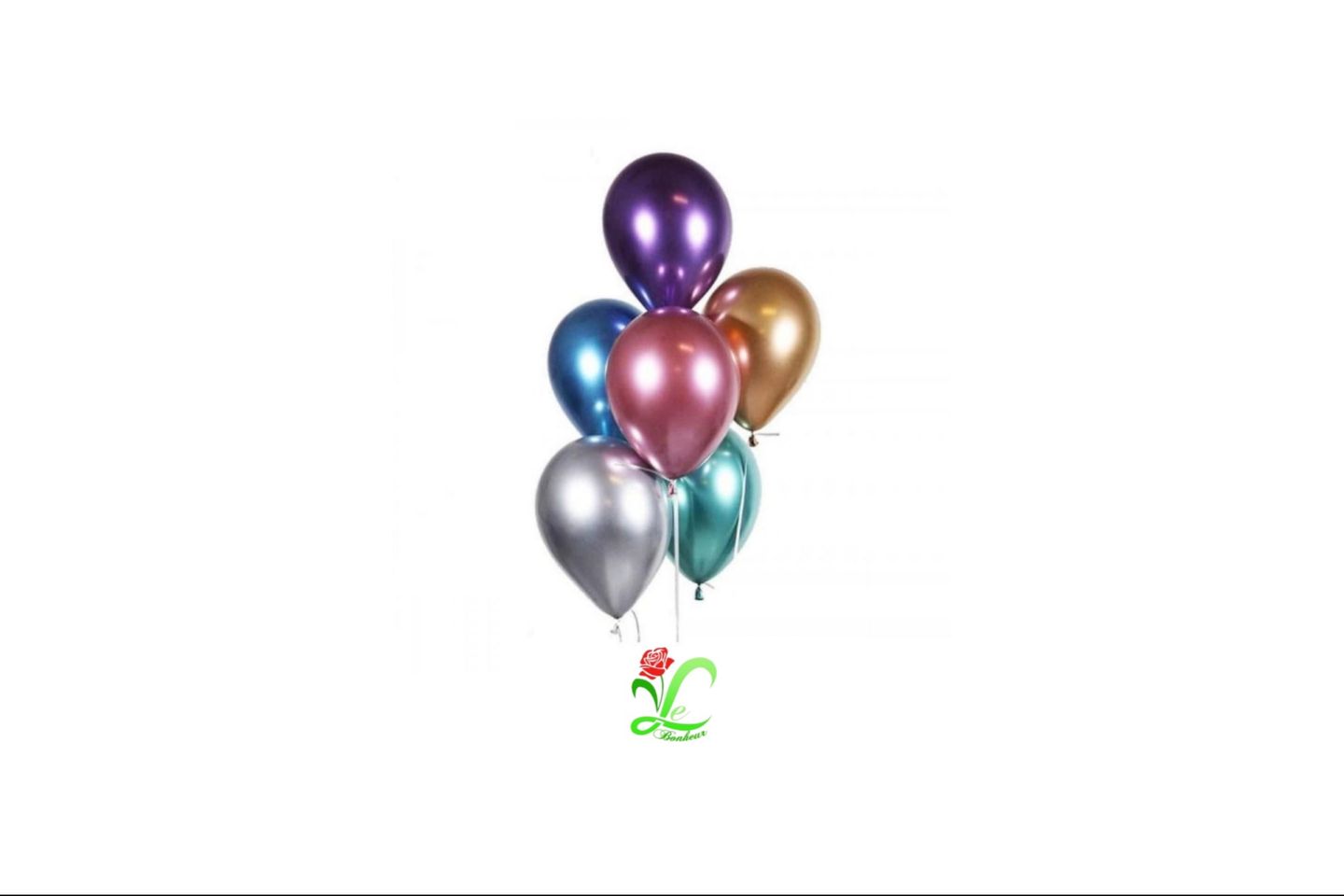 Colorful Chrome Balloon Bouquet
