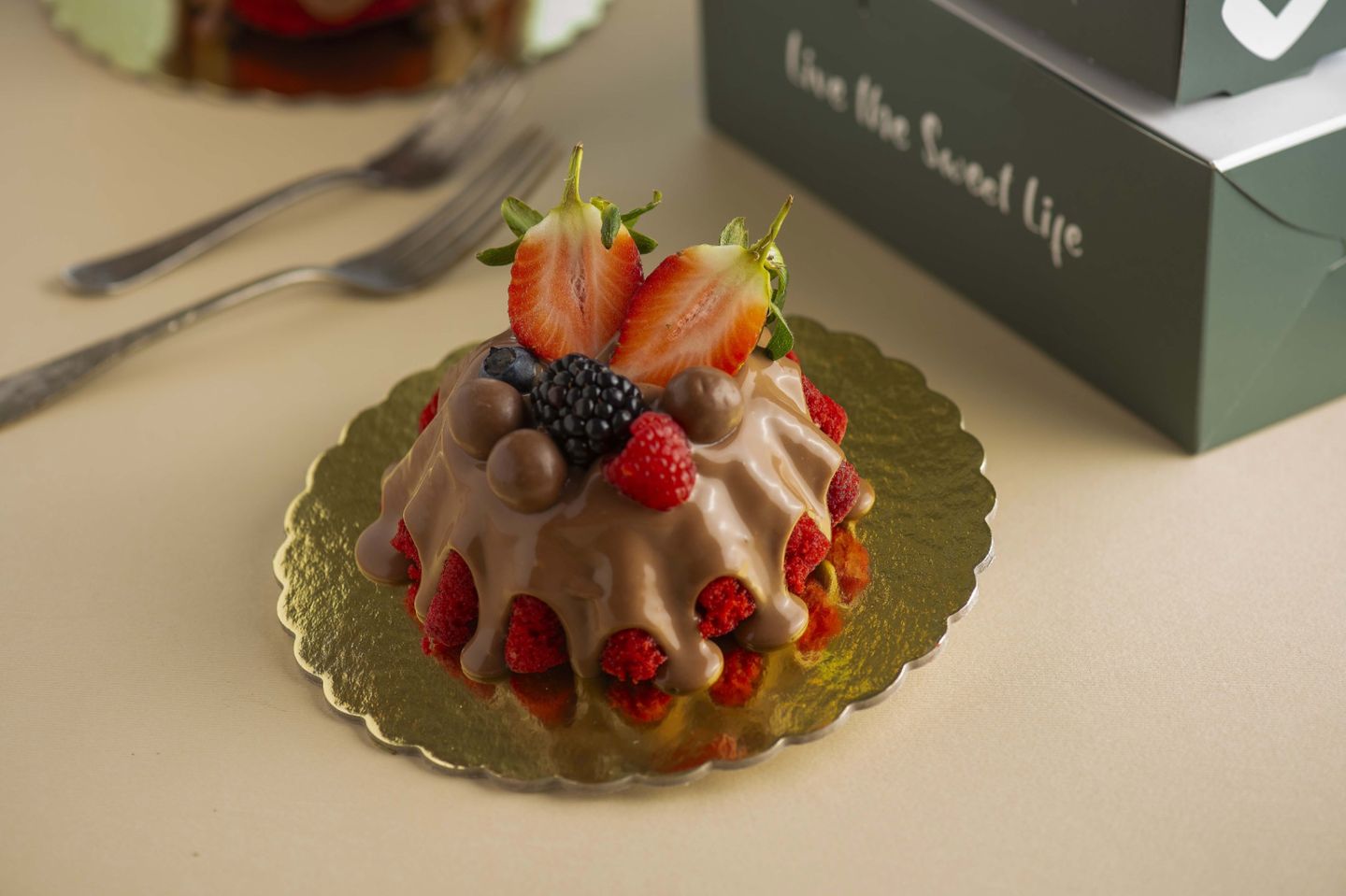 Red Velvet Mountain Cake