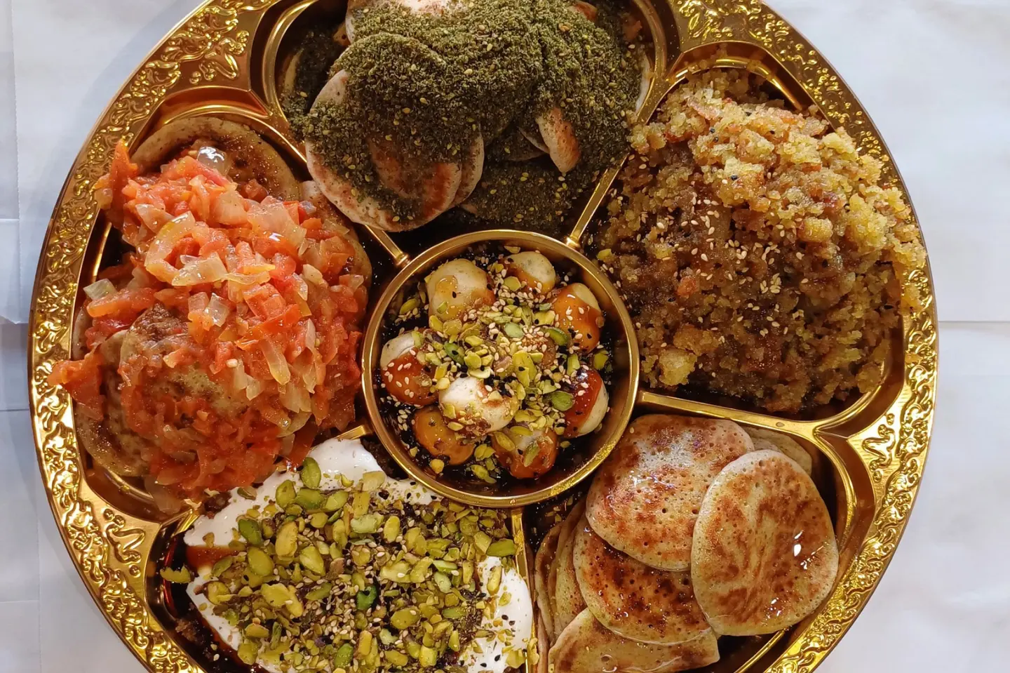 مشكل شعبيات بالمقشوش الحائلي محشو بجبنه الكيري - وسط
