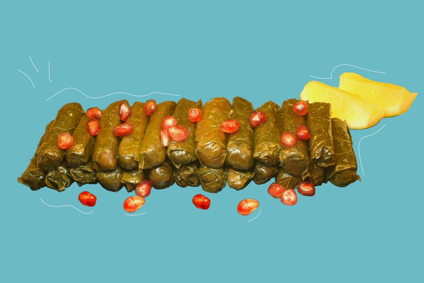 ورق عنب وسط
