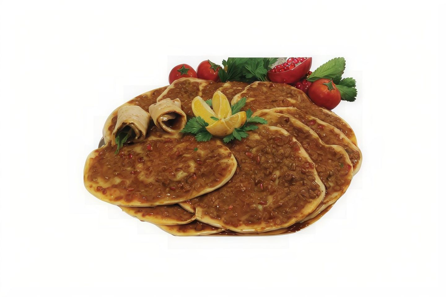 Meat With A Dough With Pomegranate Molasses
