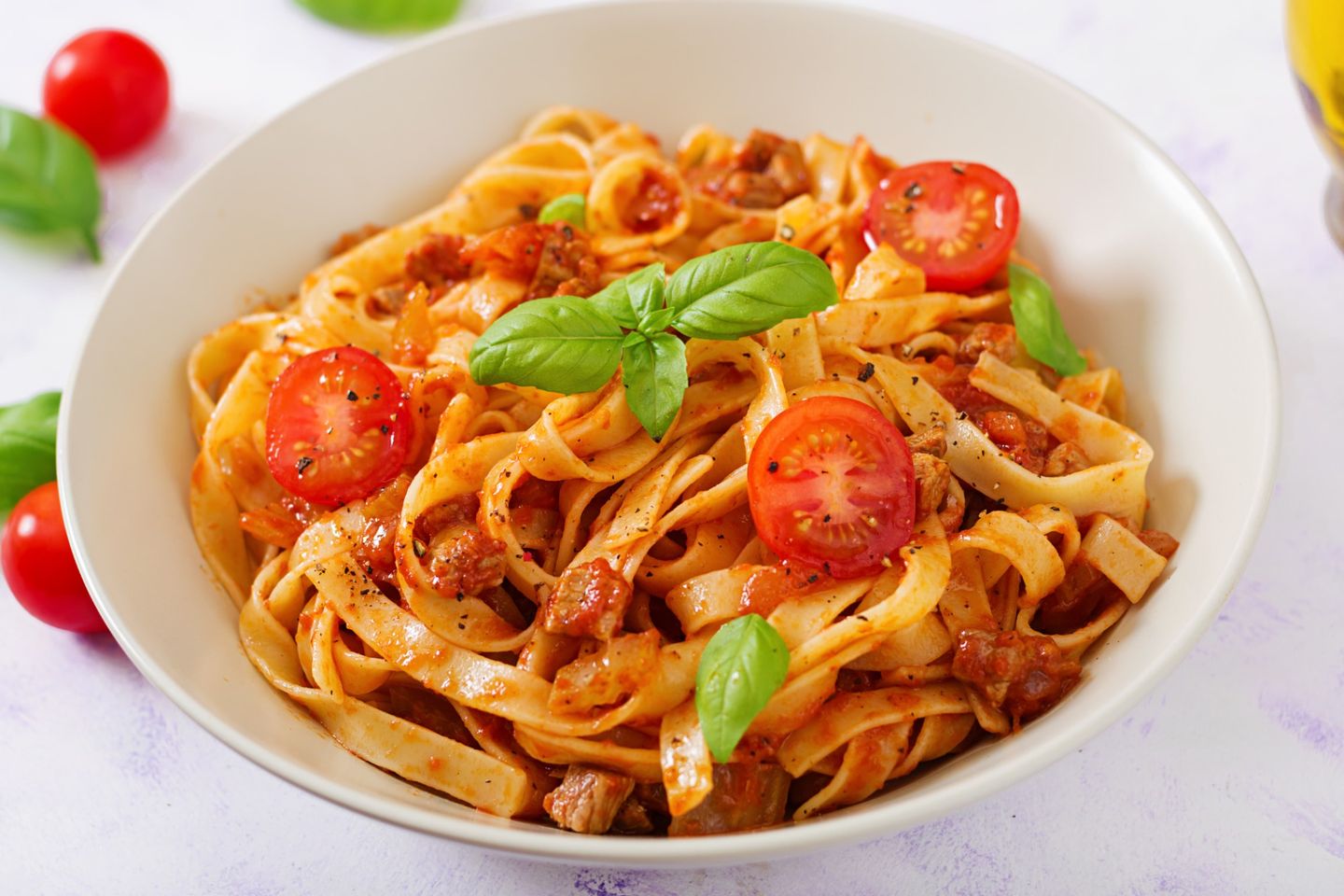 Red Pasta With Chicken