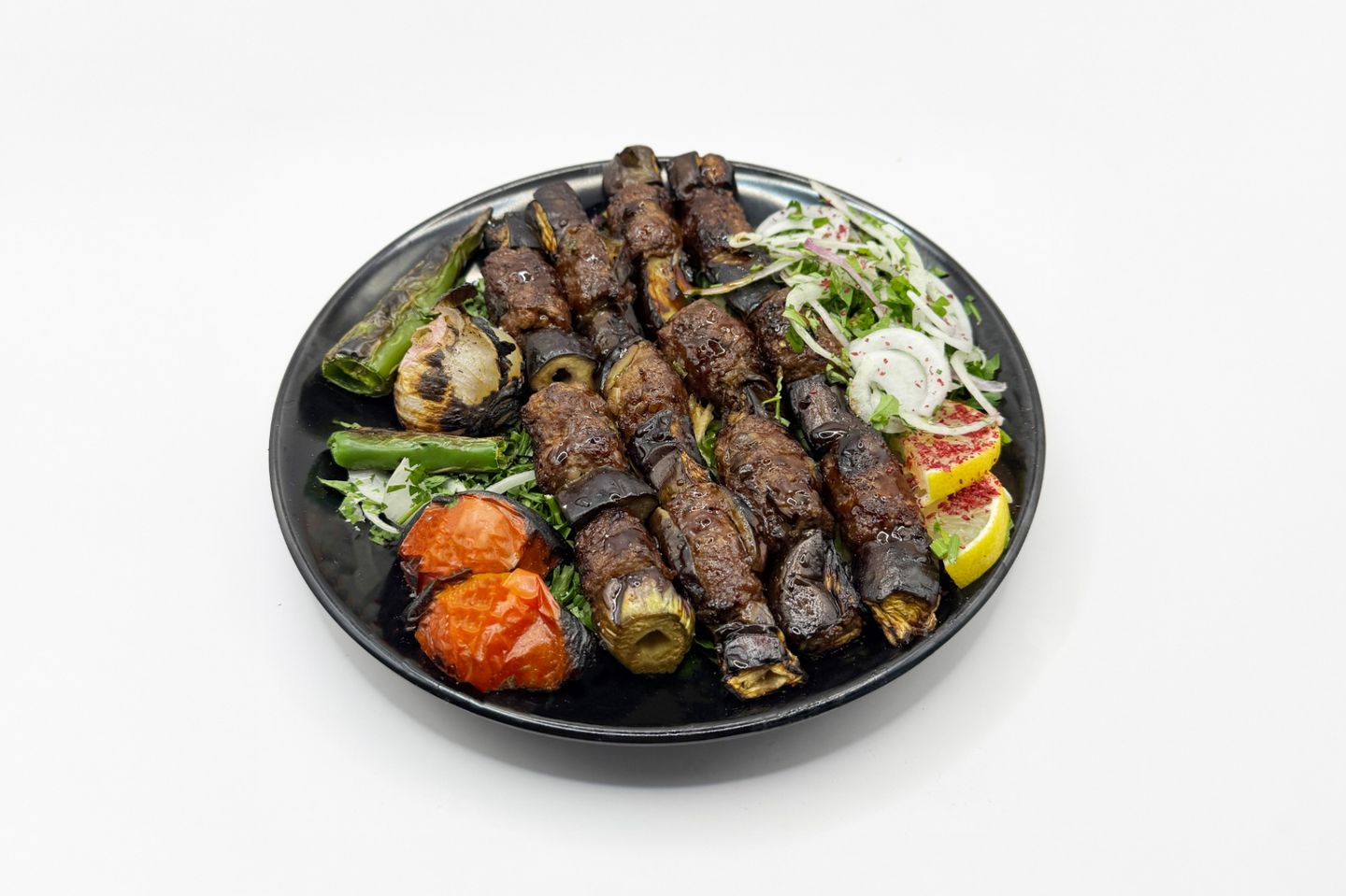 كباب لحم باذنجان صغير