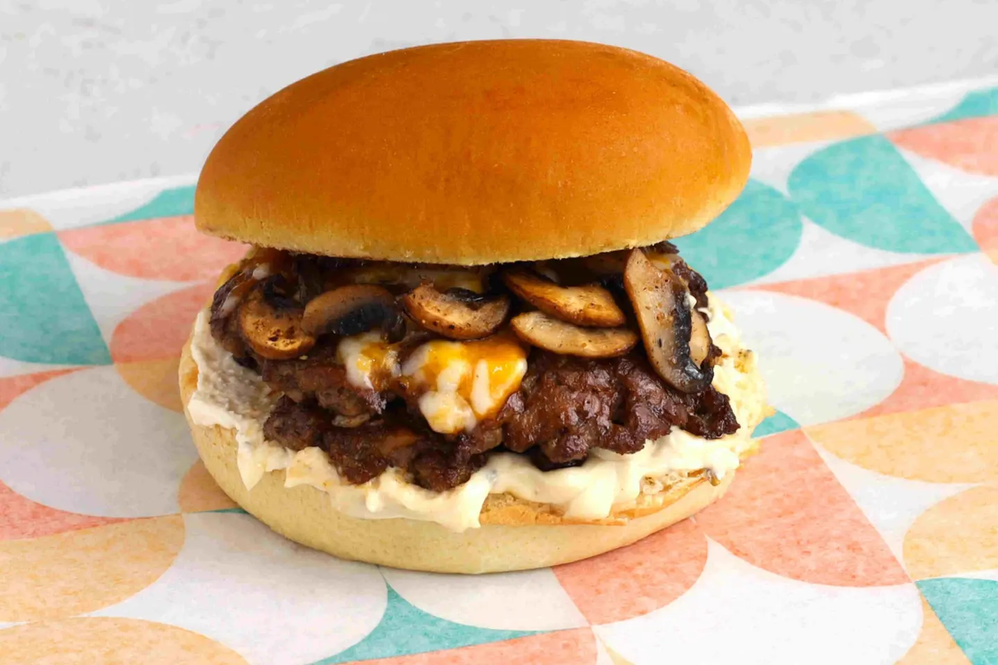 تفل مشروم برجر