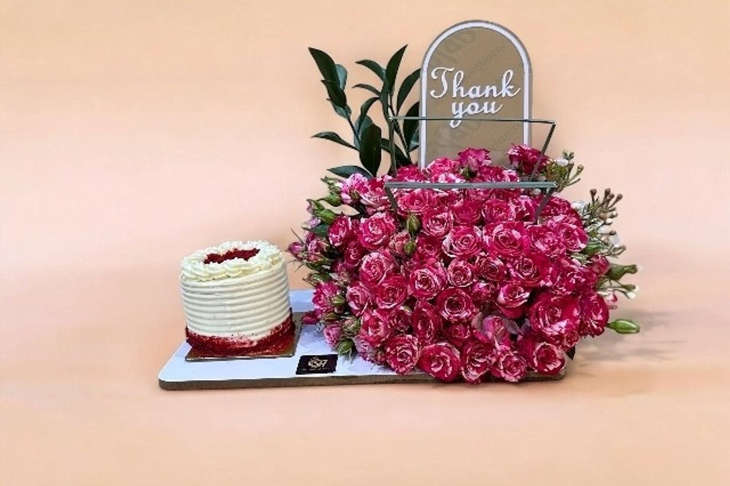 Cake With Baby Colors  Thank You