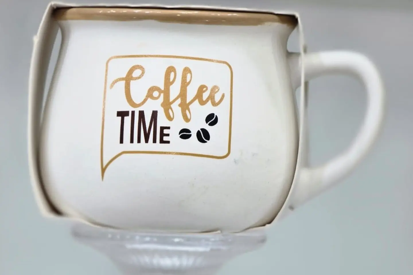 White Rein Ceramic Mug With Custom Engraved Name