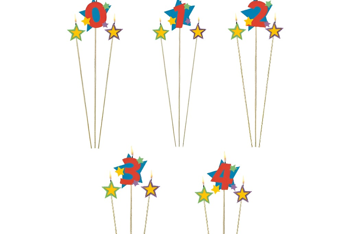 Star Candles Numbers - Star Candles Numbers