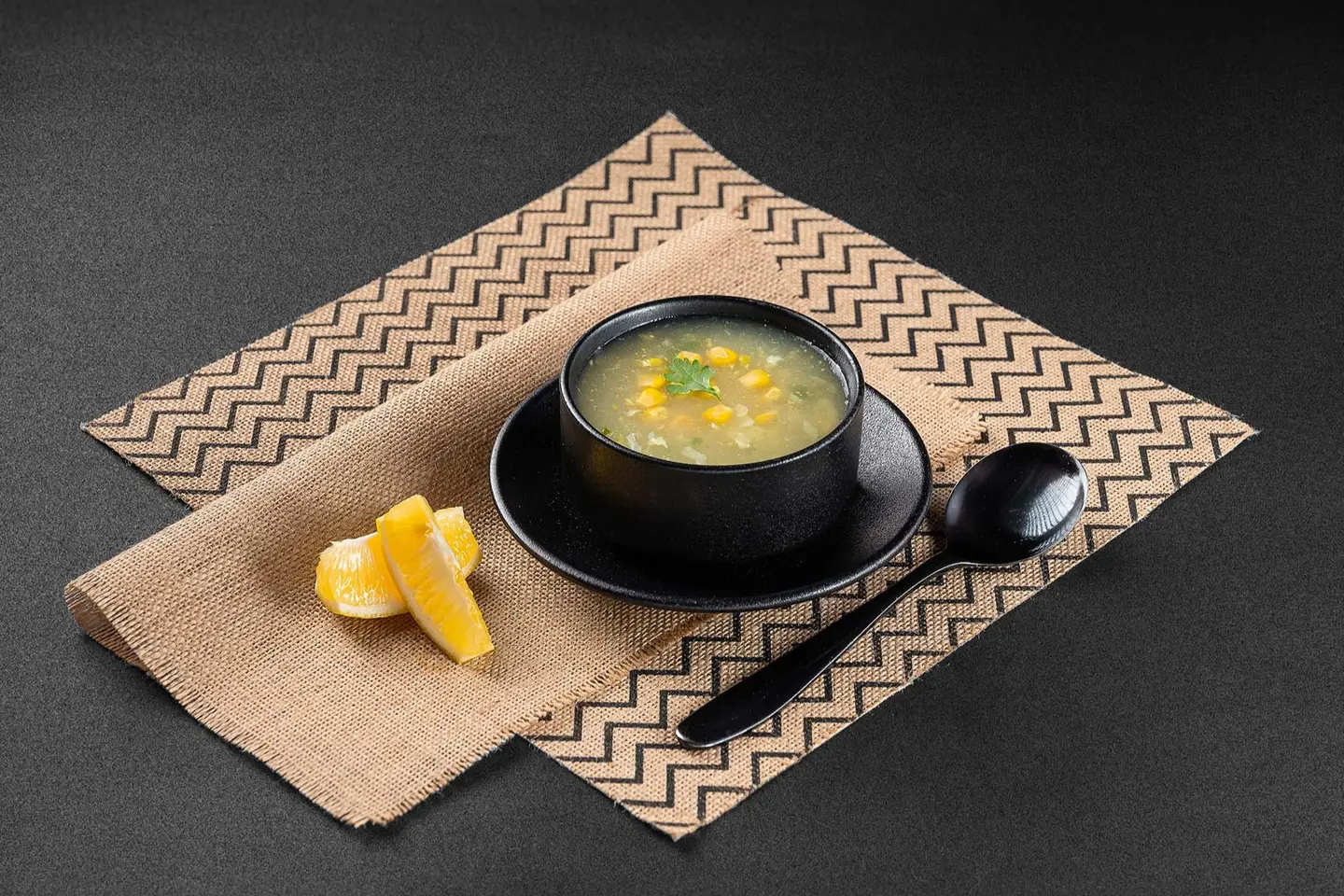 شوربة الدجاج بالذرة