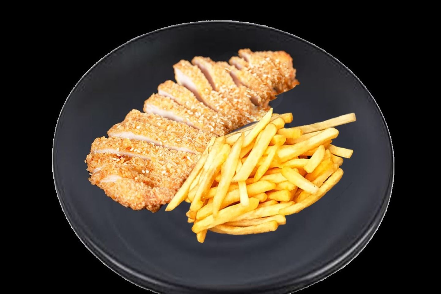 Katsu Chicken With Fries