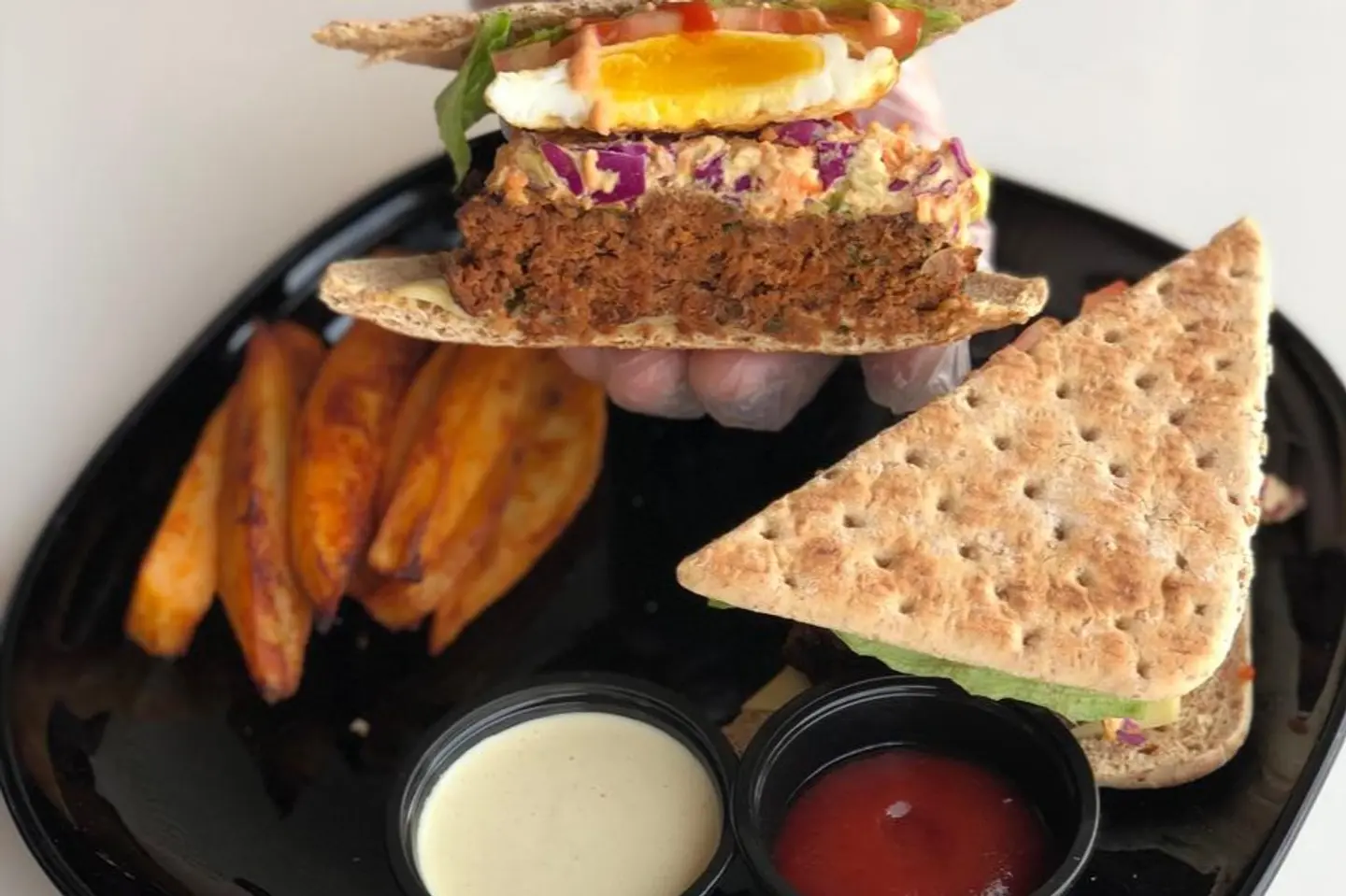 برجر دجاج بي هيلثي