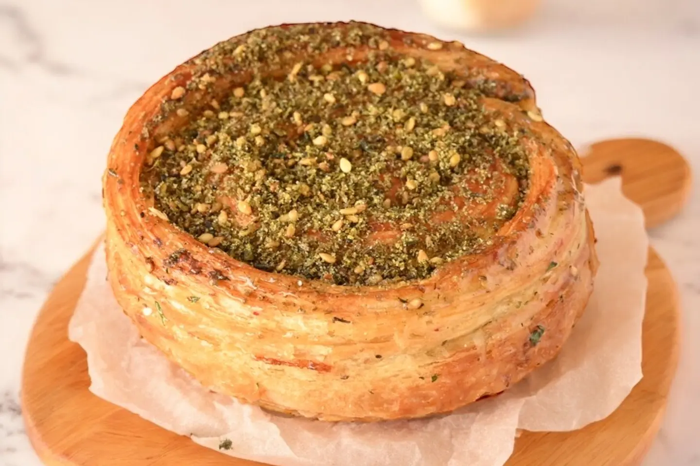كرواسون رول مع جبنة العكاوي و الزعتر