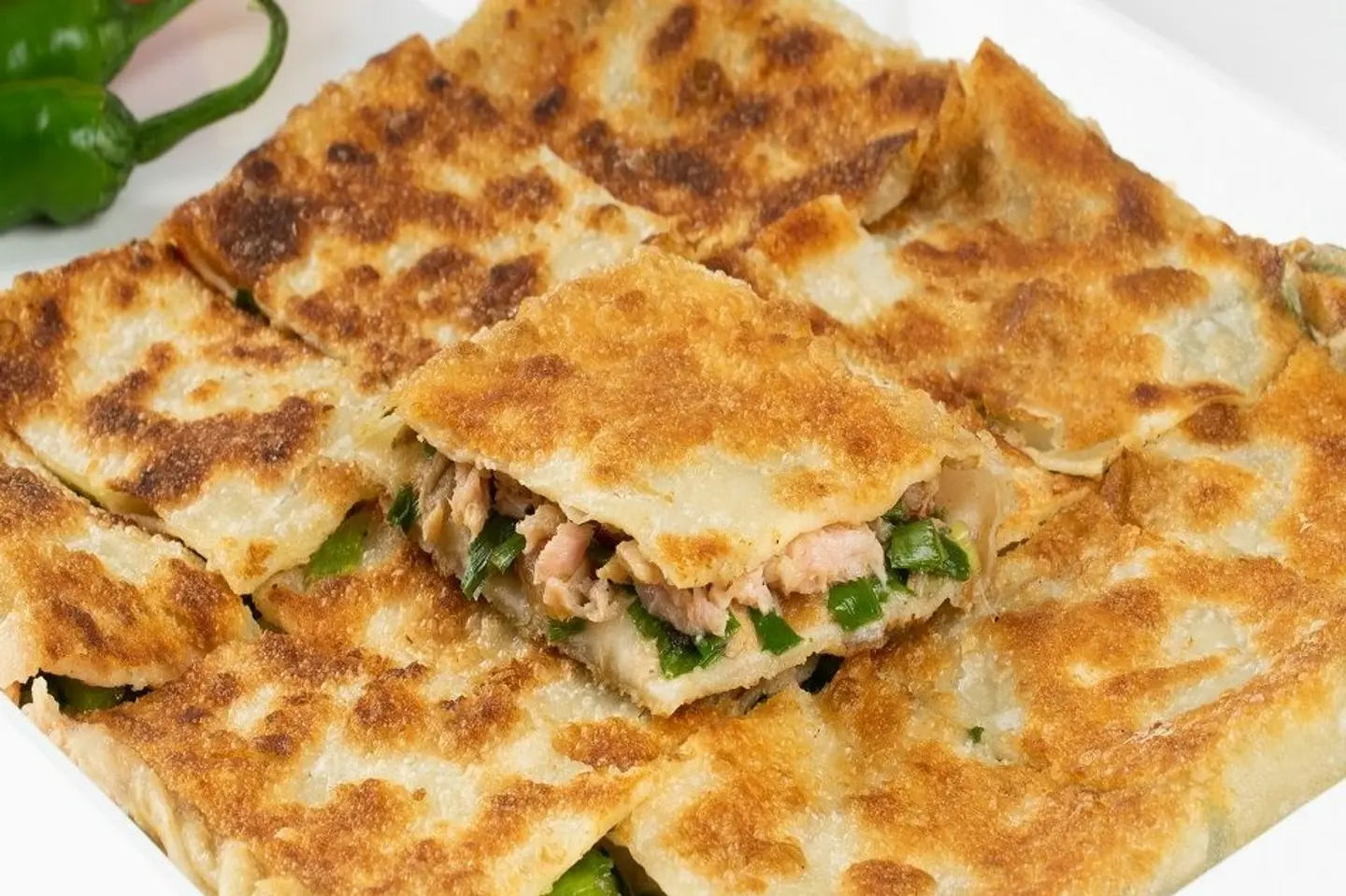 مطبق تونه مع خضار