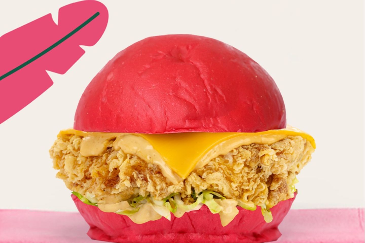Crispy Flamingo Burger