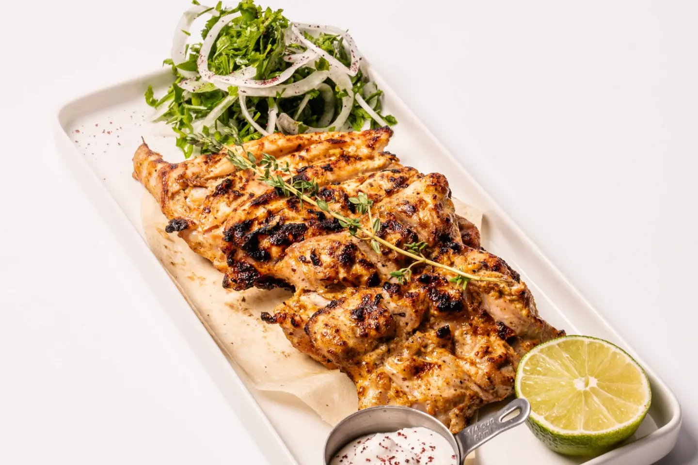 دجاج مسحب على الفحم