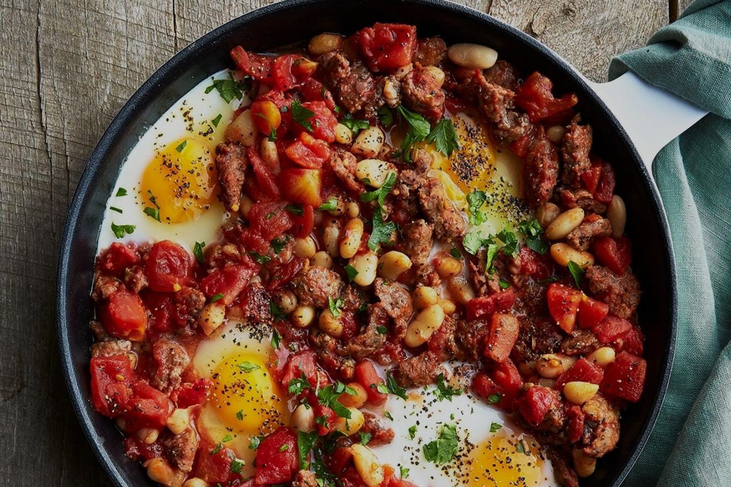 Egg Beans With Eggs