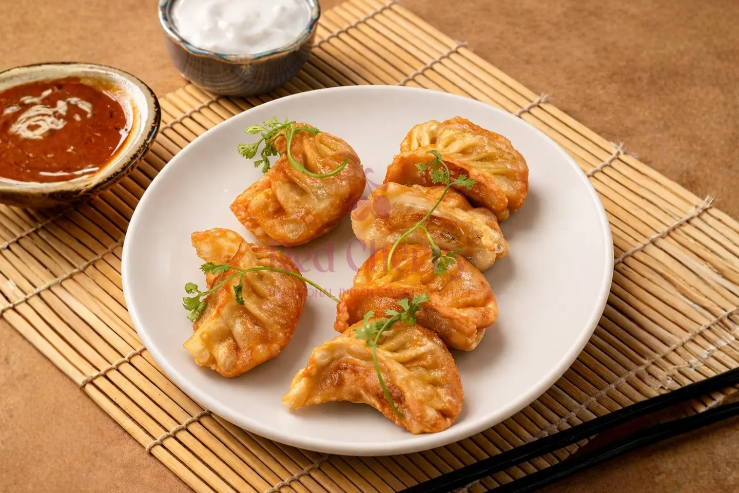 موموس خضار مقلية ٦ قطع