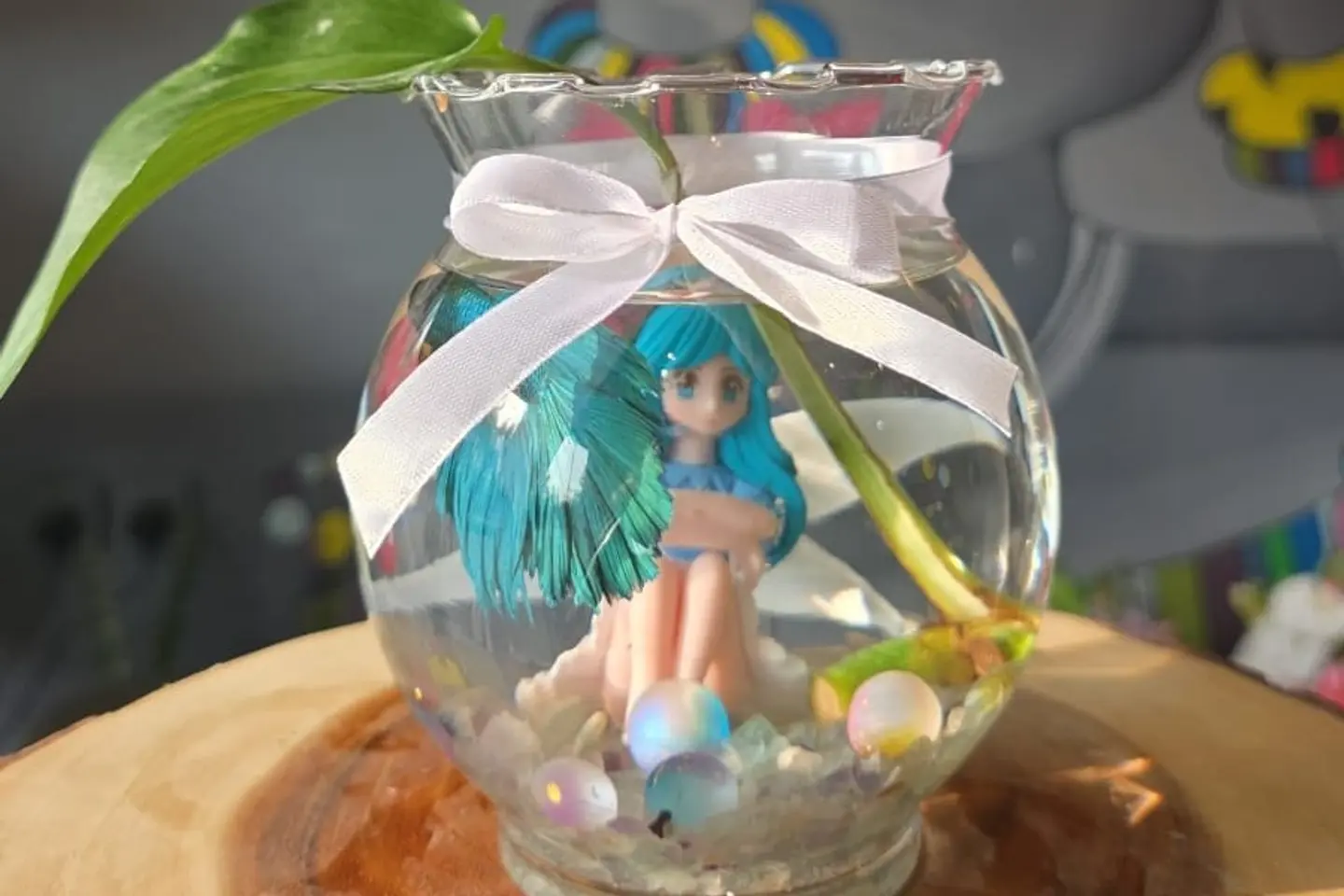 فايتر الحورية والبوتس مع الكرات الملونة