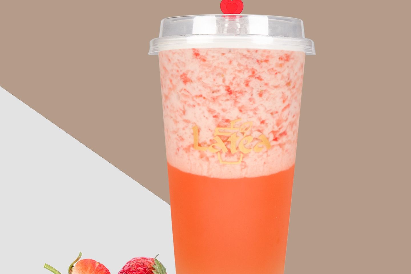 Strawberry With Crispy Boba