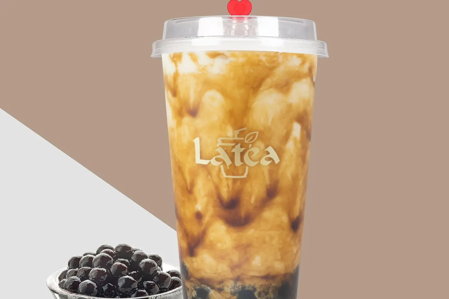شاي حليب بوبا المخبوز ٥٠٠مل